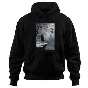 Discover Samurai Warrior Under Cherry Blossom Tree Hoodies