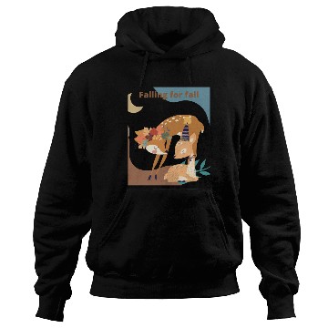 Discover Autumn Deer Falling for Fall Hoodies