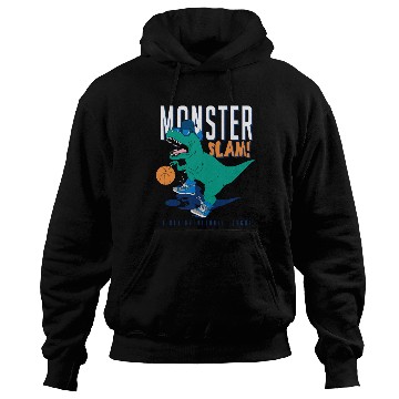 Discover Dinosaur Basketball Slam Funny Hoodies