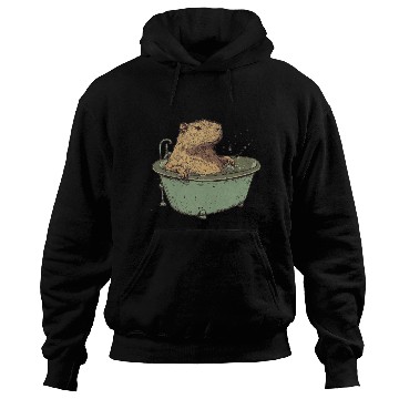 Discover Capybara is Enjoying Its Bathtub Hoodies