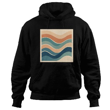 Discover Serene Ocean Wave Abstract Design Hoodies