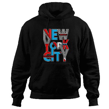 Discover New York City Perspective Typography Hoodies
