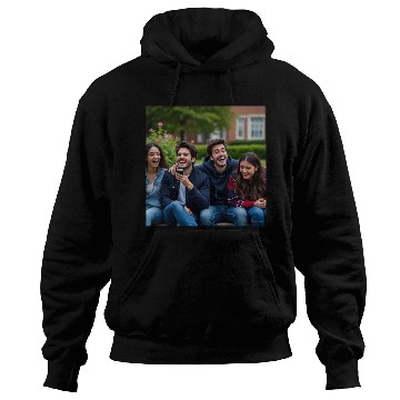 Discover Joyful Group Friendship Illustration Hoodies
