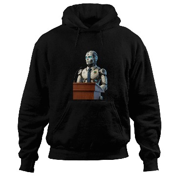 Discover Futuristic Robot President Hoodies