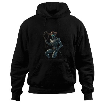 Discover Robot Cowboy – Futuristic Sci-Fi Western Artwork Hoodies