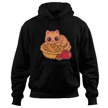 Discover Kawaii Cat on Autumn Apple Pie Hoodies