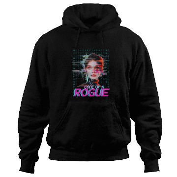 Discover Futuristic Digital Rogue Illustration Hoodies
