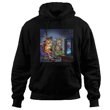 Discover Gaming Cat VS Goat Hoodies