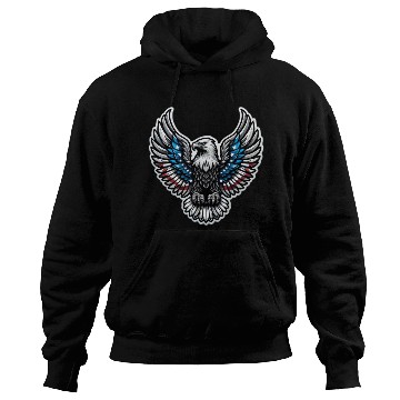 Discover Patriotic Eagle Emblem Hoodies