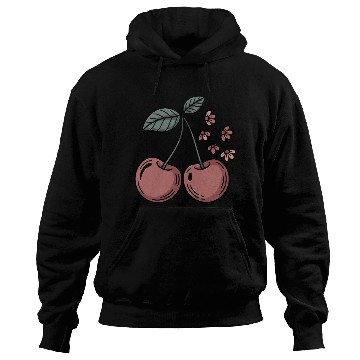 Discover Cherry Boho Blossoms and Berries Delight for Hoodies