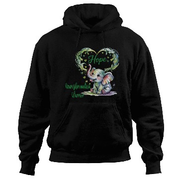 Discover Elephant with Green NEUROFIBROMATOSIS WARRIOR Hoodies