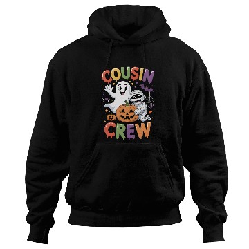 Discover Halloween Cousin Crew with Cute Mummy and Ghost Hoodies