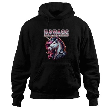 Discover Unicorn Badass Leather Jacket Design Hoodies