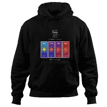Discover Texas Weather Forecast Hoodies