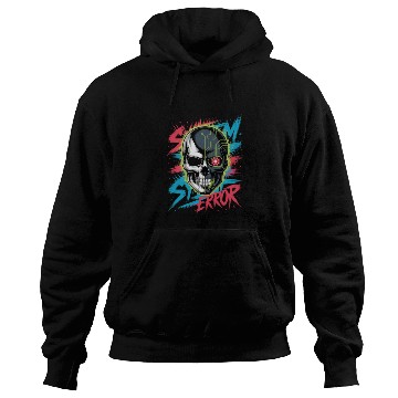 Discover Cyber Skull Horror Graphic Hoodies Design