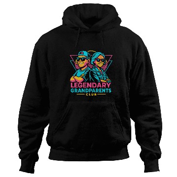 Discover Legendary Grandparents Retro Neon Hoodies