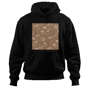 Discover Autumn Cozy Pumpkin & Coffee Pattern Hoodies