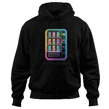 Discover Y2K Cyber Vending Machine with Iridescent Drinks Hoodies