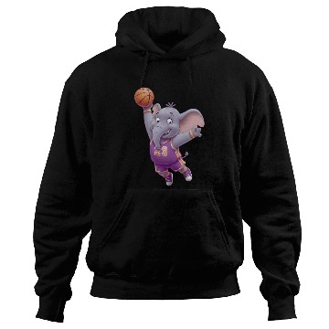 Discover Cartoon Elephant Basketball Player – Fun Sports Ar Hoodies