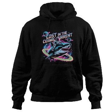 Discover Cosmic Shark Astronaut Adventure Hoodies
