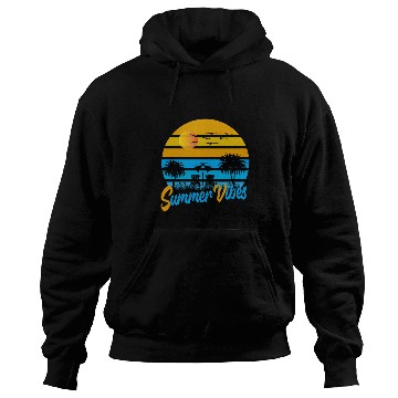 Discover Tropical Summer Vibes Sunset Scene Hoodies