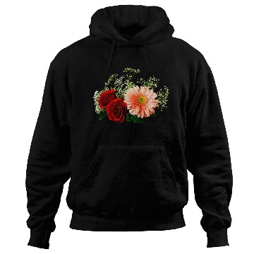 Discover Gerbera Daisy And Two Roses Hoodies