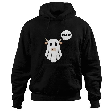 Discover Funny Ghost Cow Hoodies