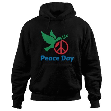 Discover Peace Day Dove with Olive Branch Hoodies