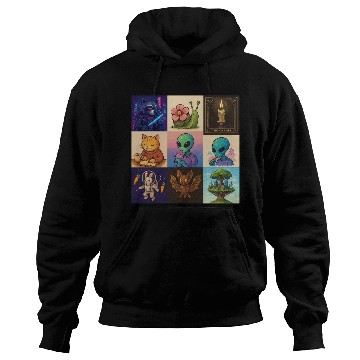 Discover Whimsical Celestial Animal and Alien Designs Hoodies