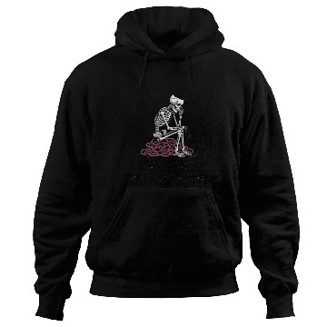 Discover Death By Overthinking Funny Skeleton Quote Hoodies