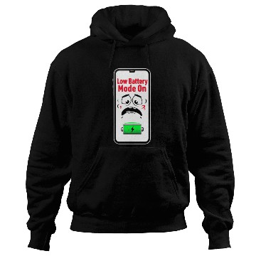 Discover Low Battery Mode Sad  Hoodies