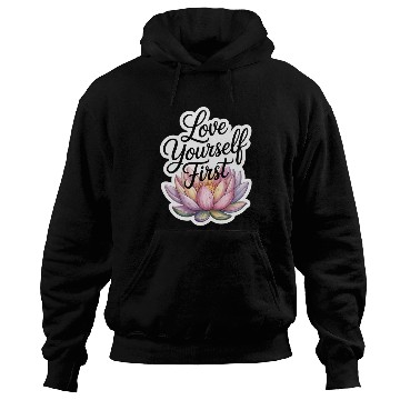 Discover Inspirational Lotus Floral Affirmation Hoodies