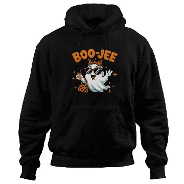 Discover Boo-Jee Ghost Cute Leopard Print Halloween Boojee Hoodies