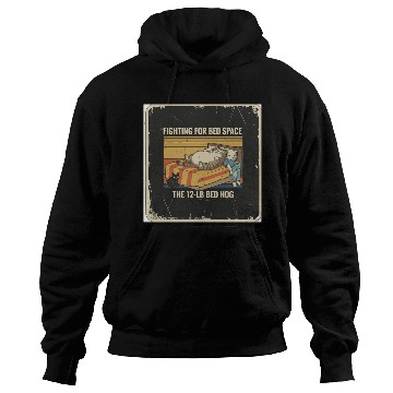 Discover Fighting for Bed Space Cat Design Hoodies
