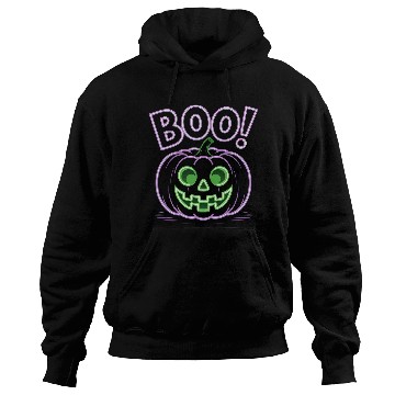 Discover Neon Jack-O-Lantern Halloween Design Hoodies