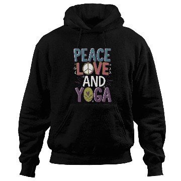 Discover Peace Love Yoga Design Hoodies