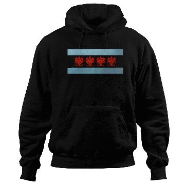Discover Chicago Polish Flag Hoodies