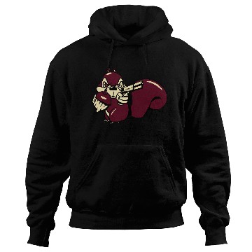 Discover Squirrel witty nut gun Hoodies