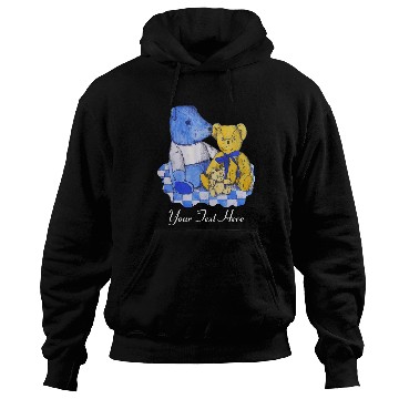 Discover blue check picnic cloth with teddy bears Hoodies