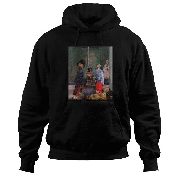 Discover James Ensor - Skeletons Warming Themselves Hoodies