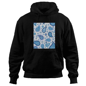 Discover retro paisley blue Hoodies