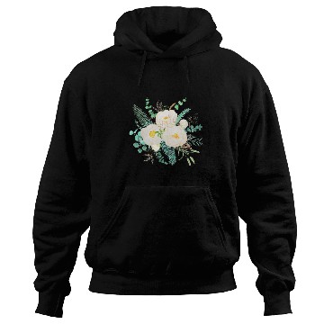 Discover white peony flowers watercolor Hoodies