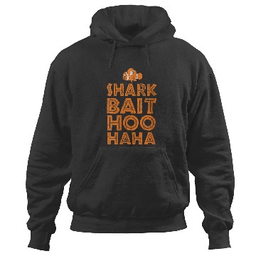 Discover Disneyss Pixars Finding Nemo Shark Bait Hoo Haa Distressed Logo Hoodies