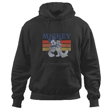 Discover Disney Mickey And Friends Mickey And Pluto Retro Line Hoodies