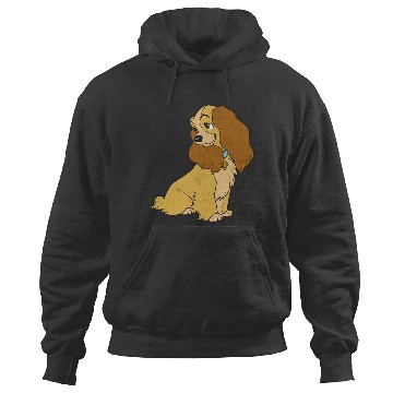 Discover Disney Lady And The Tramp Lady Simple Portrait Swea Hoodies