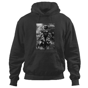 Discover Disney The Nightmare Before Christmas 2024 Jack In Graveyard Hoodies