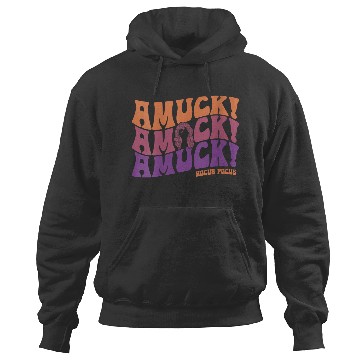 Discover Disneyss Hocus Pocus Amuck Amuck Amuck Text Hoodies