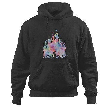 Discover Watercolor Castle Hoodies, Disney Magic Kingdom Hoodies