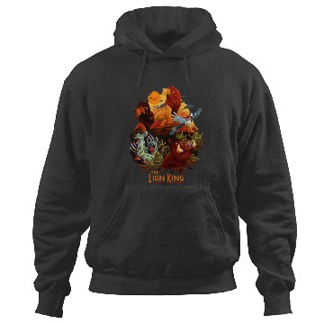 Discover Disney Lion King Main Cast Poster Graphic Hoodies