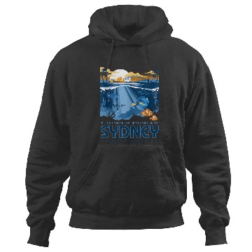 Discover Disneyss Pixars Finding Nemo Sydney Australia Poster Hoodies